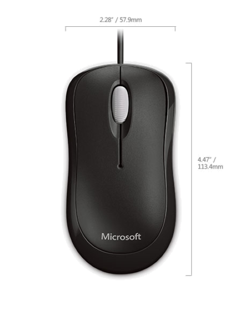 2362 Microsoft Basic USB Optical Mouse