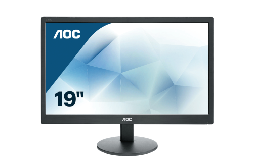 19" class slim LED Monitor with extra narrow bezel, 18.5" viewable image and 16:9 aspect ratio. 20M:1 Contrast Ratio, VGA input and VESA 100mm Mount.