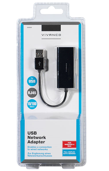 1093 Vivanco USB 2.0 to RJ45 - 36669