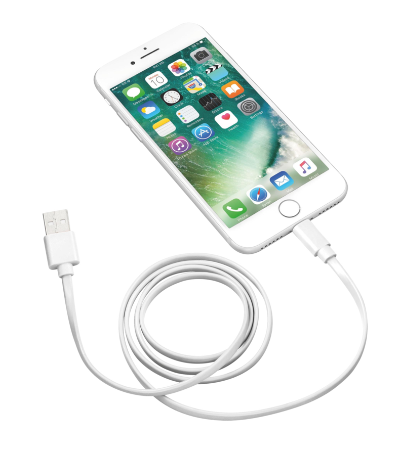 1468 Trust 1m Lightning Cable - White