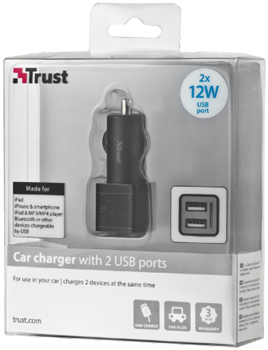 264 Trust USB Double Car Charger