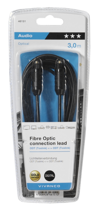 2705 Vivanco 3M Fibre Optic Cable - 46151