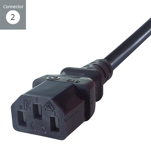 2845 Group Gear 2M IEC UK Power Cable