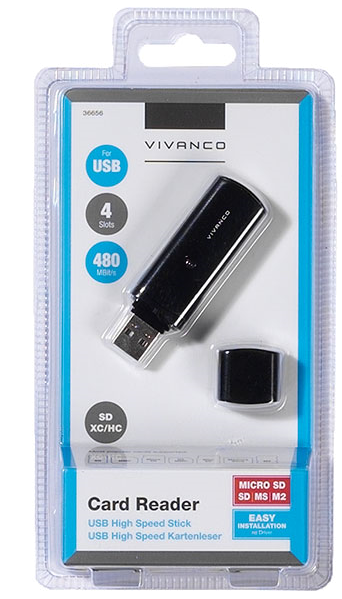 3120 Vivanco USB Multi Card Reader - 36656