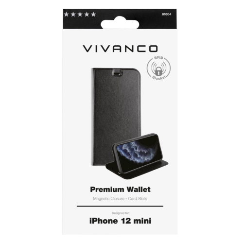 3603 Vivanco Premium Wallet - iPhone 12 Mini