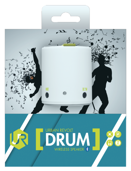 364 Trust Drum Wireless Speaker - White