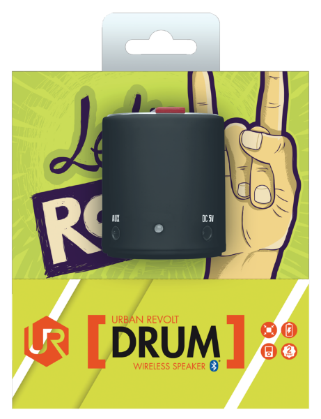 366 Trust Drum Wireless Speaker - Black