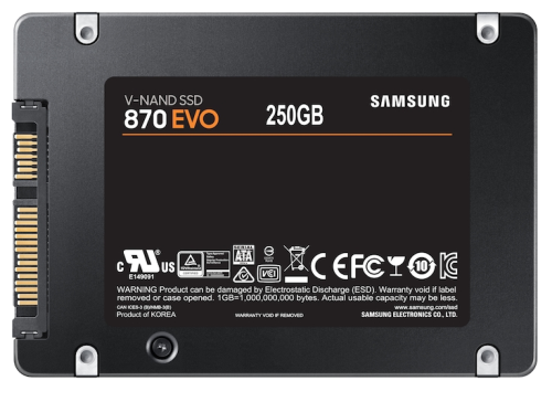 3682 Samsung 250Gb 870 EVO SATA SSD