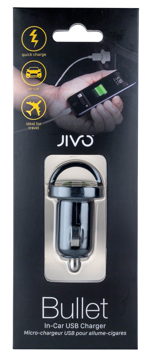 3687 Jivo Bullet USB In-Car Charger