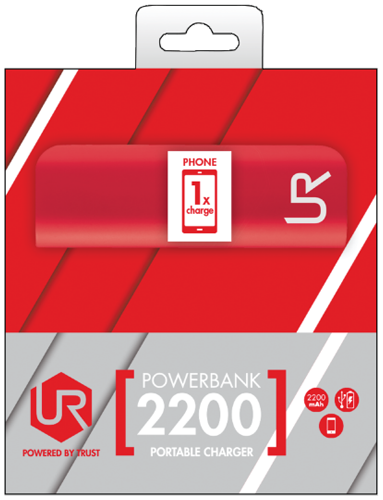 625 Trust PowerBank 2200 - Red